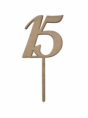 15# Cake Topper