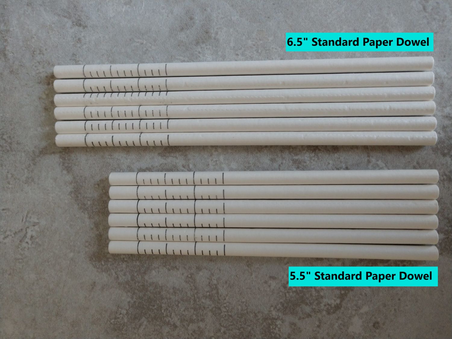 Standard Paper Dowel Rods 5.5&quot; 36ct