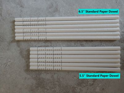 Standard Paper Dowel Rods 5.5&quot; 36ct