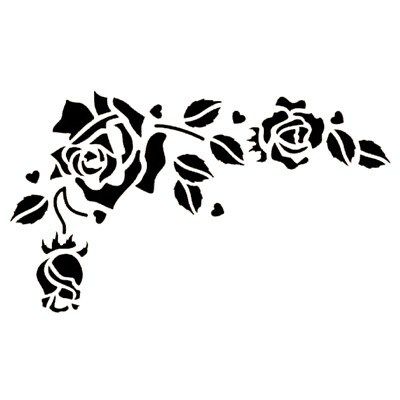 JEM Romantic Rose Stencil