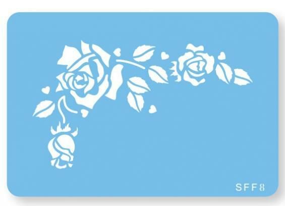 JEM Romantic Rose Stencil