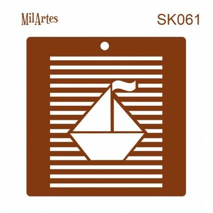 Sailboat Stripe Stencil