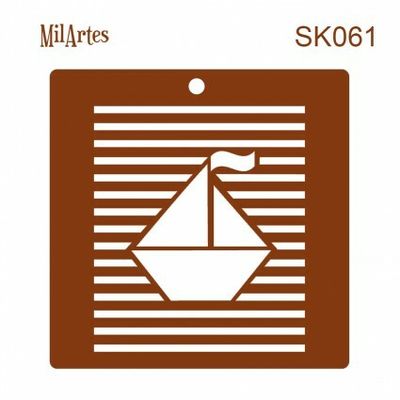 Sailboat Stripe Stencil