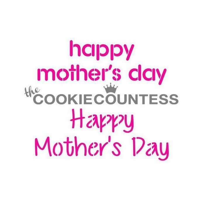Happy Mother's Day Stencil