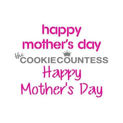 Happy Mother's Day Stencil