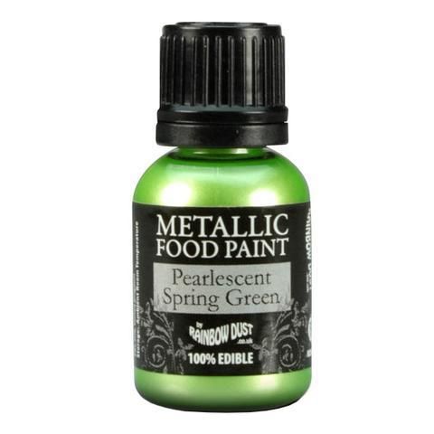 Rainbow Dust Metallic Food Paint Spring Green