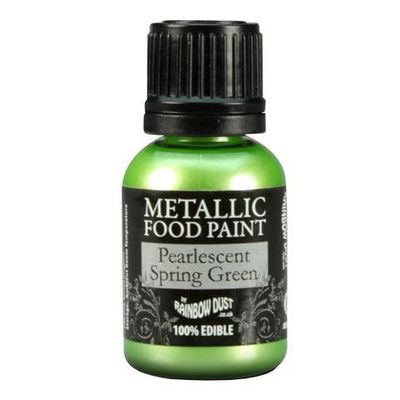 Rainbow Dust Metallic Food Paint Spring Green