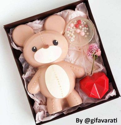 Teddy Bear 3-part Choco Mold (BUY ONE CHOOSE SECOND) SEND A NOTE WITH YOUR PREFERENCES
