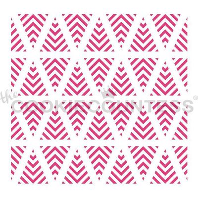 CC Chevron Trees Pattern Stencil