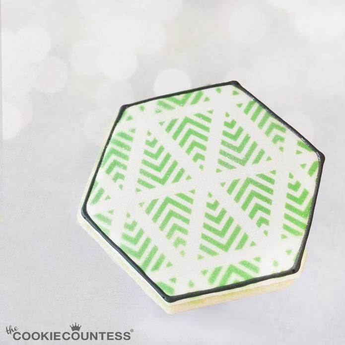 CC Chevron Trees Pattern Stencil