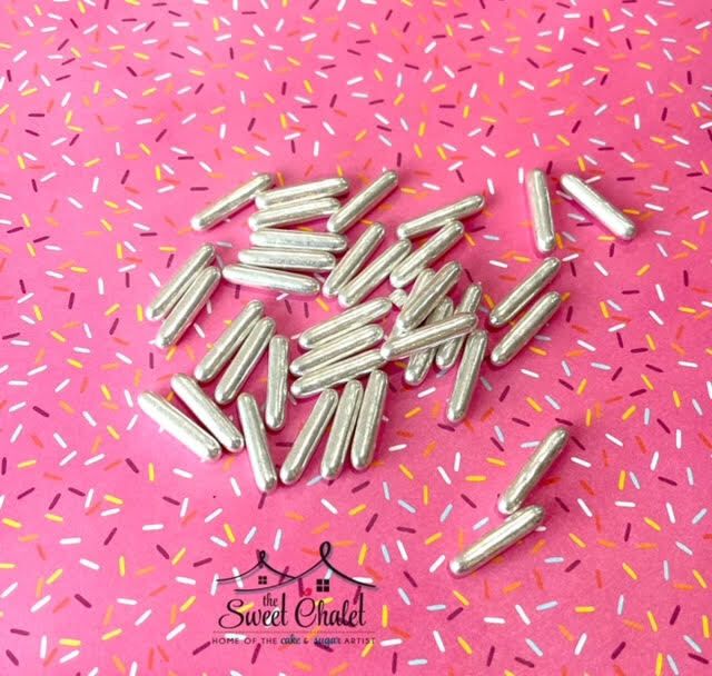 Rods Sprinkle Metallic Silver