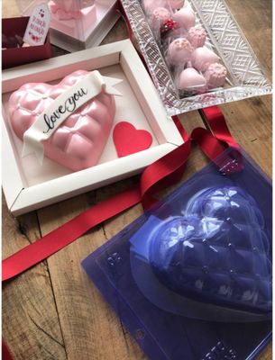 Large Pillow Heart Mold   (BUY ONE CHOOSE SECOND) SEND A NOTE WITH YOUR PREFERENCES