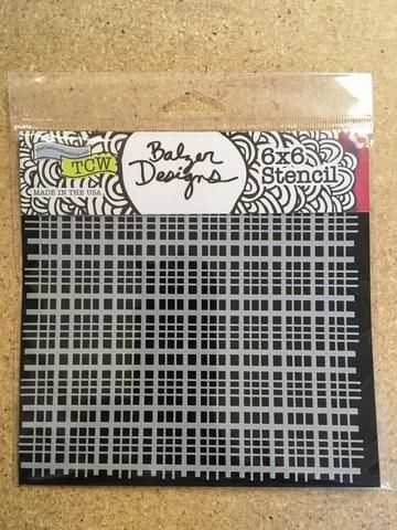 Plaid Fringe Stencil