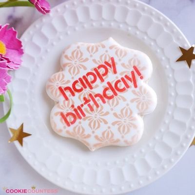 CC Happy Birthday Stencil