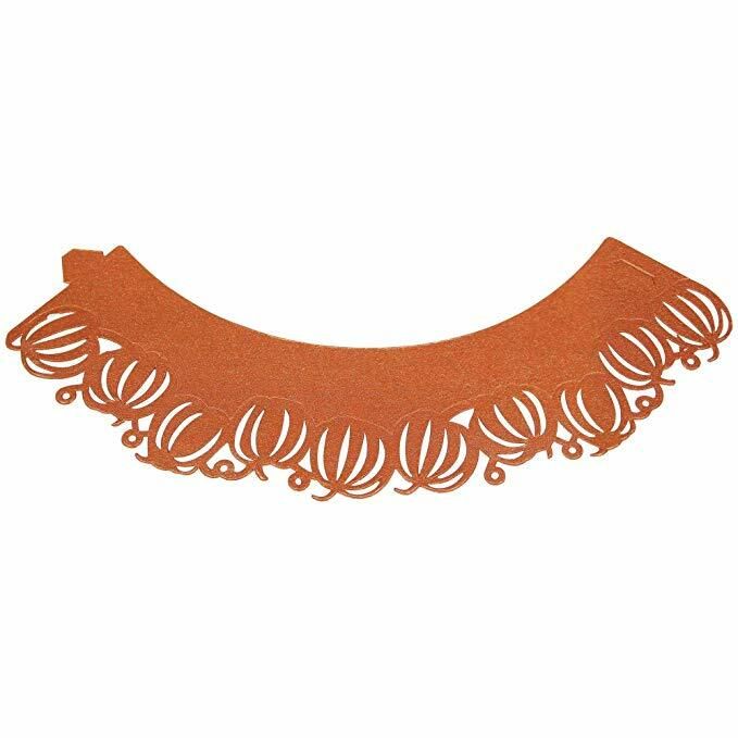 Orange Pumpkin Cupcake Wrapper
