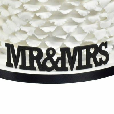 &quot;Mr. &amp; Mrs.&quot; Curved Word Cutter