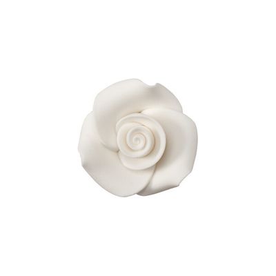 SugarSoft White Roses 1&quot; Set/6