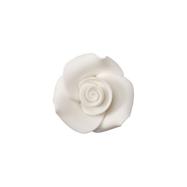 SugarSoft White Roses 1&quot; Set/6