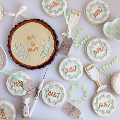 Sweet Stamp Laurel Frame Elements