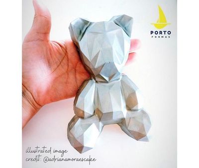 Geometric Bear 3 Part Chocolate Mold   (BUY ONE CHOOSE SECOND) SEND A NOTE WITH YOUR PREFERENCES