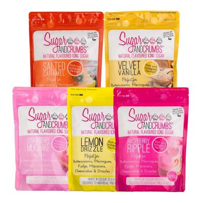 Sugar and Crumbs Natural Flavored Icing Sugars ON SALE!!!!