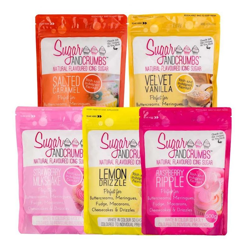 Sugar and Crumbs Natural Flavored Icing Sugars ON SALE!!!!