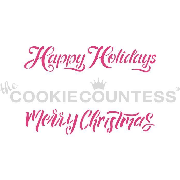 CC Holiday Sayings Stencil
