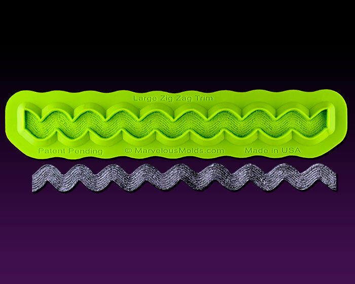 Marvelous Molds Large Zig Zag Trim Mold