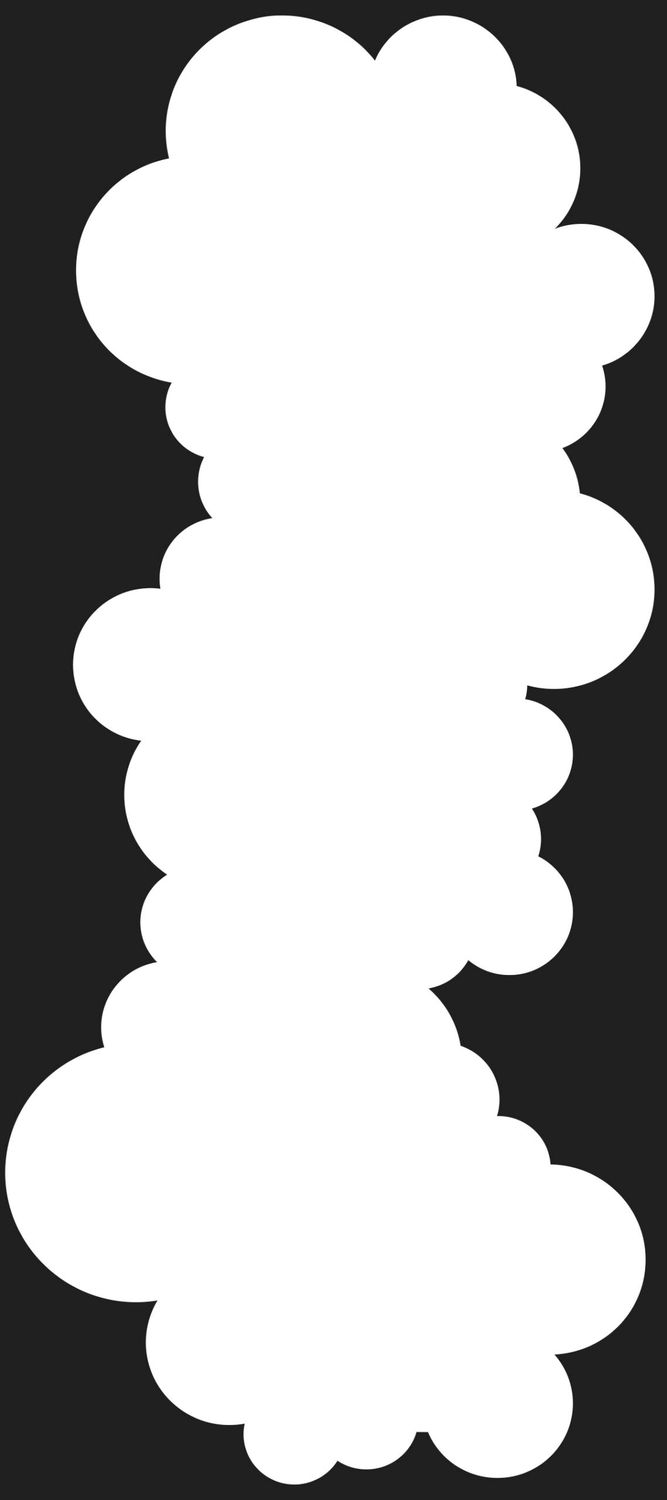 Slimeline Clouds Stencil