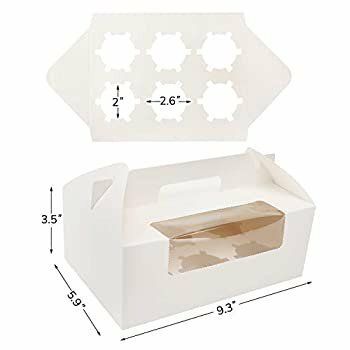 Cupcake Carrier W/Window Box 6ct