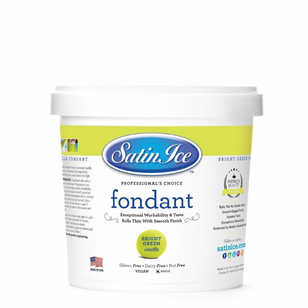 Satin Ice Bright Green 2lb