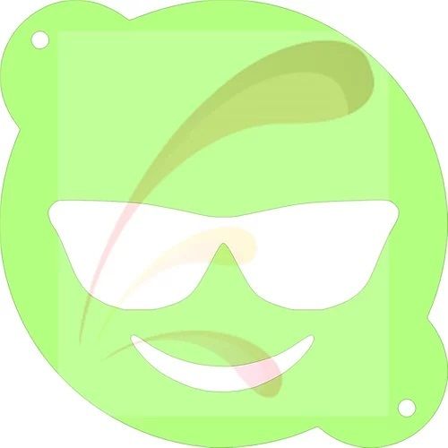 Sunglasses Emoji Stencil