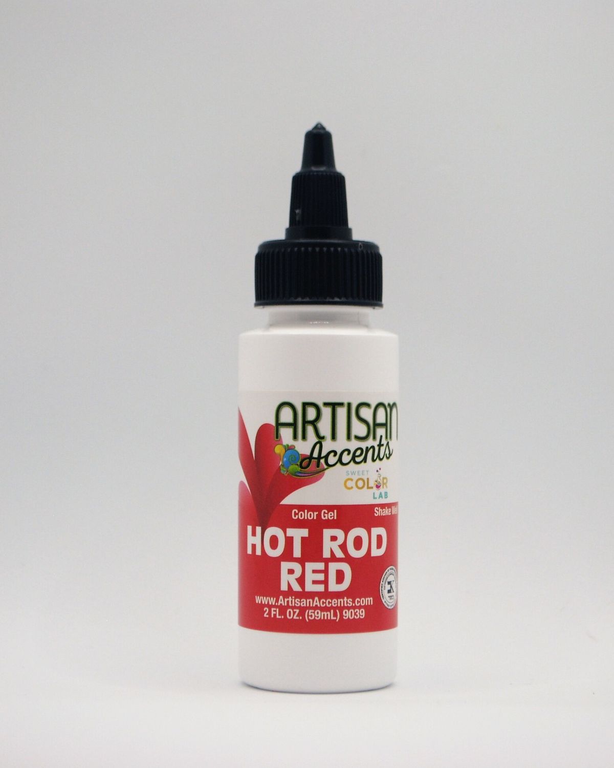 Artisan Accents Individual Gel Food Coloring 2oz, Select Color: Hot Rod Red