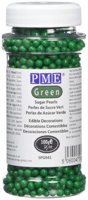 PME Green Sugar Pearls