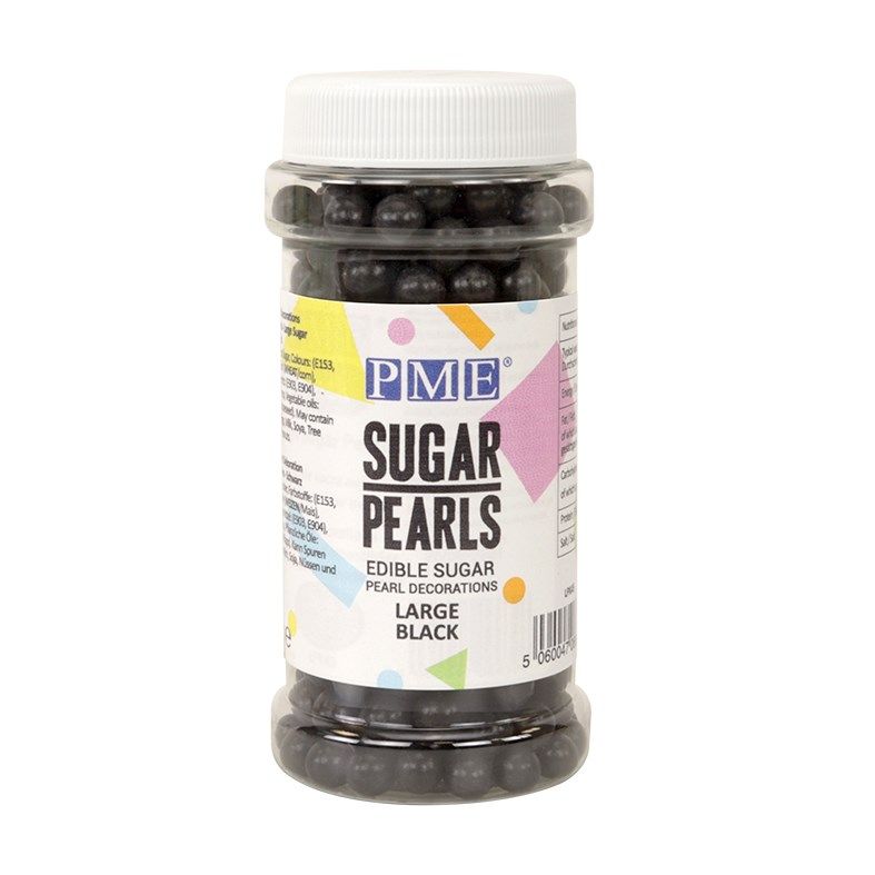 PME Large Black Sugar Pearls