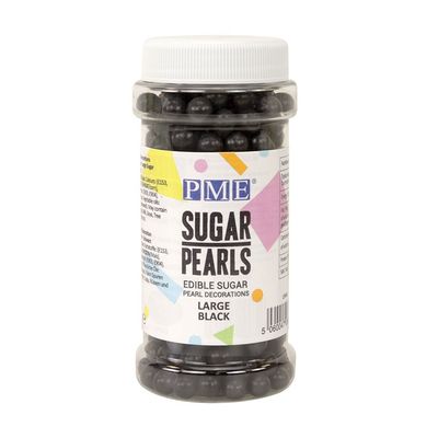 PME Large Black Sugar Pearls