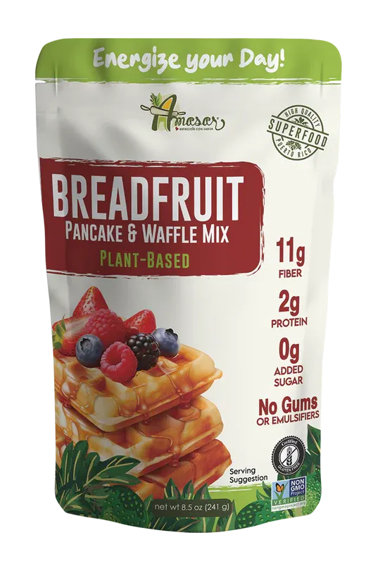 Breadfruit Pancake &amp; Waffle Mix – Gluten-Free, High Fiber, Plant-Based, 8.5 oz