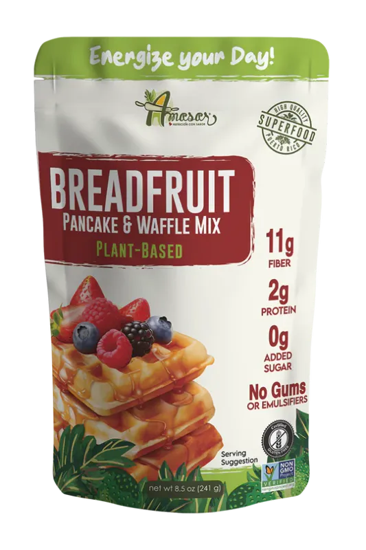 Breadfruit Pancake & Waffle Mix – Gluten-Free, High Fiber, Plant-Based, 8.5 oz Breadfruit Pancake & Waffle Mix – Gluten-Free, High Fiber, Plant-Based, 8.5 oz