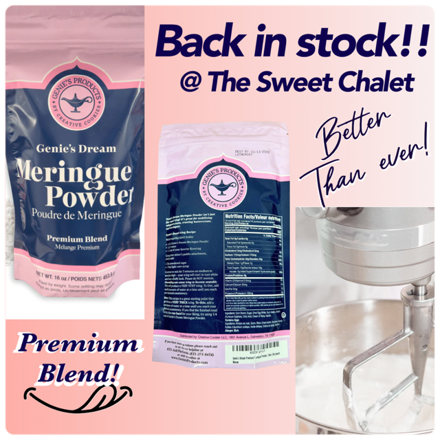 Genie's Dream Meringue Powder 16oz NEW Packaging!