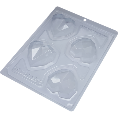 Geo Heart 3 Part Mold