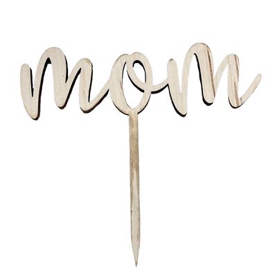 "MOM" Cake Topper