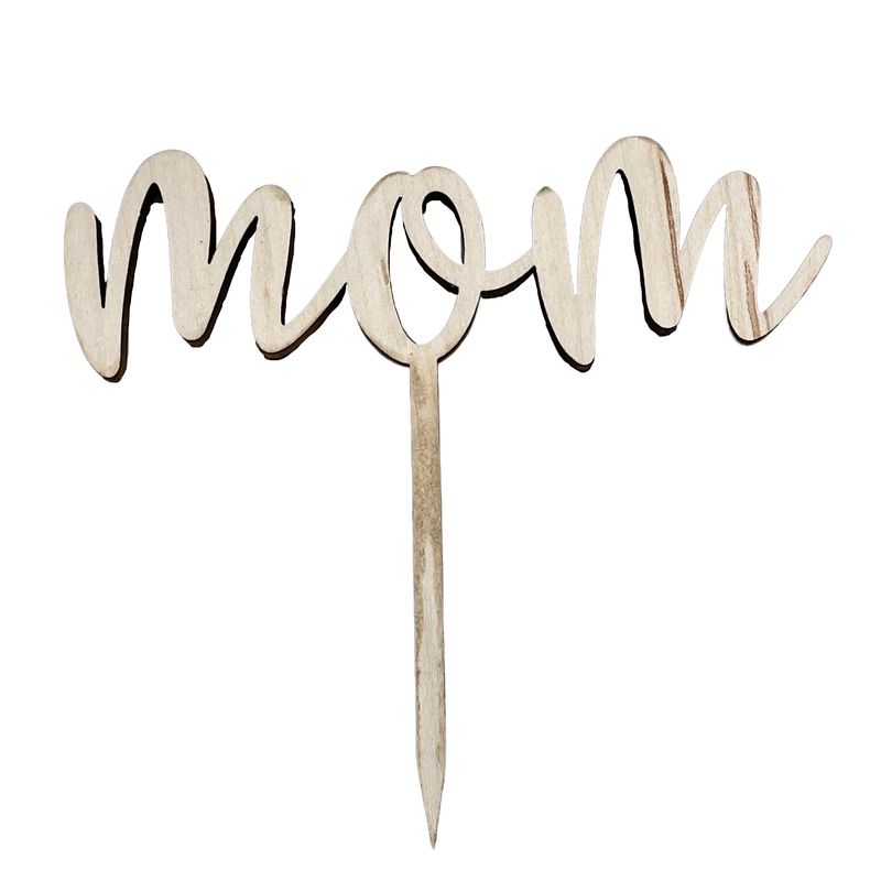 "MOM" Cake Topper