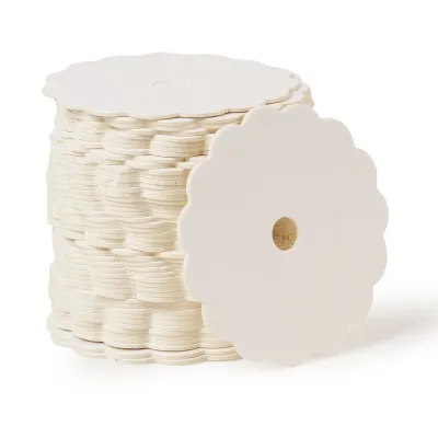 Cake Pop Boards White Scalloped