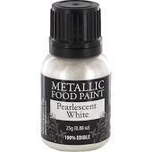 Rainbow Dust Metallic Food Paint White