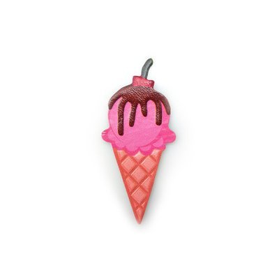 Strawberry Ice Cream Cone Sticker