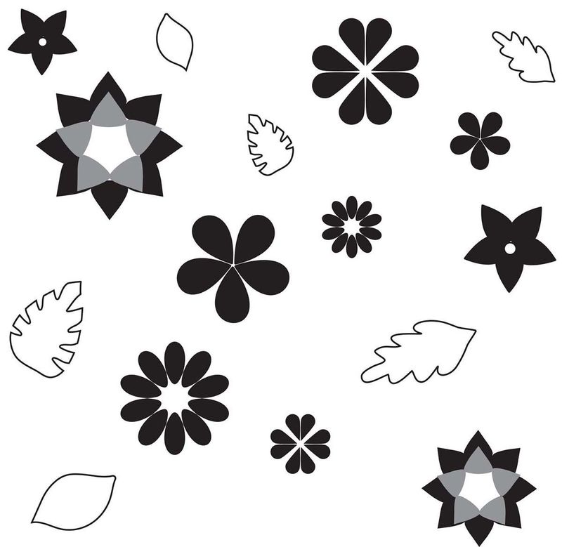 Flowers &amp; Leaves Pattern Sheet