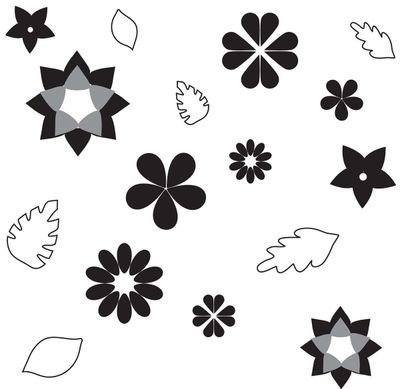 Flowers &amp; Leaves Pattern Sheet