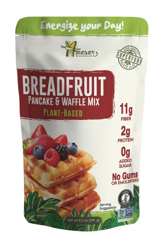 Breadfruit Pancake &amp; Waffle Mix – Gluten-Free, High Fiber, Plant-Based, 8.5 oz