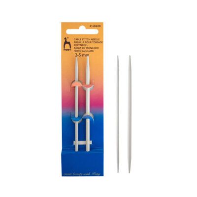 PONY CABLE STITCH NEEDLE STRAIGHT 2-5.00MM