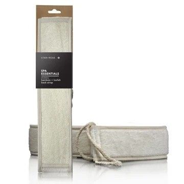 Bamboo + Loofah Back Strap - Spa Essentials